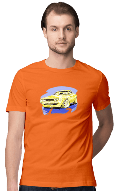 Men`s t-shirt with prints Ukrainian sports car. Machine, machine art, power, speed, sports car, ukrainian car. 2070702