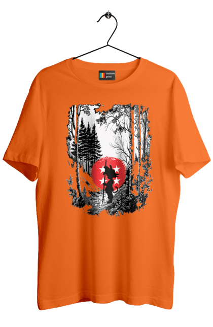 Men's t-shirt with prints Dragon Ball. Anime, dragon ball, goku, manga, tv series, vegeta. 2070702