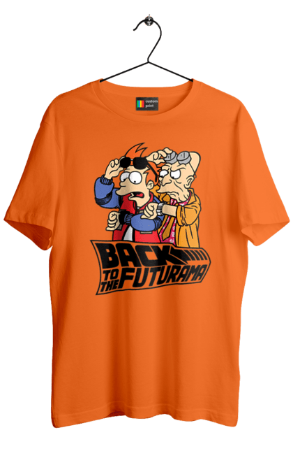 Men's t-shirt with prints Futurama. Animated series, comedy, fry, futurama, hubert farnsworth, hubert farnsworth, professor, satire. 2070702