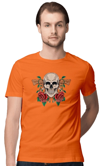 Skull with roses