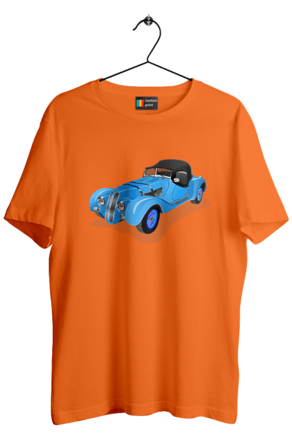 Футболка чоловіча з принтом "Автомобіль". Авто, автомобиль, класика, старовинна машина, старовинний. 2070702