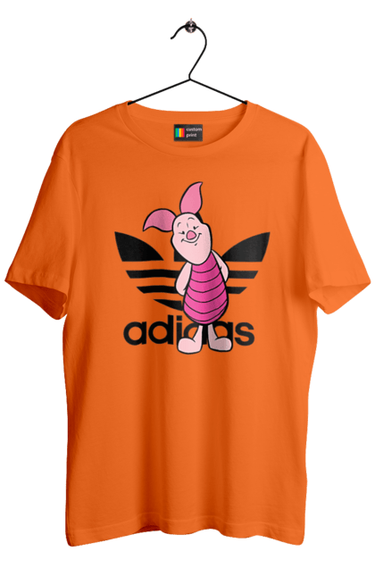 Men's t-shirt with prints Adidas Piglet. Adidas, adidas, cartoon, piglet, winnie the pooh. 2070702