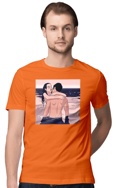 Couple Hugging In The River