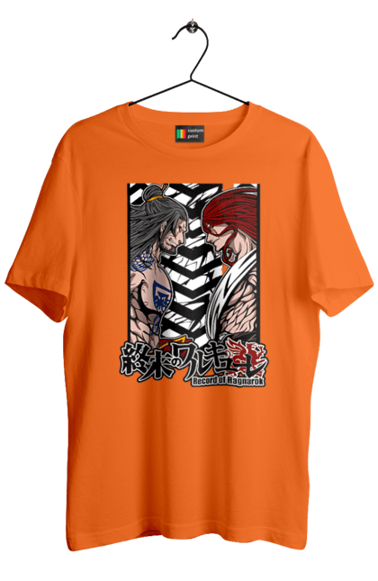 Men's t-shirt with prints Record of Ragnarok Thor vs Lu Bu. Anime, comics, lu bu, manga, netflix, record of ragnarok, thor. 2070702