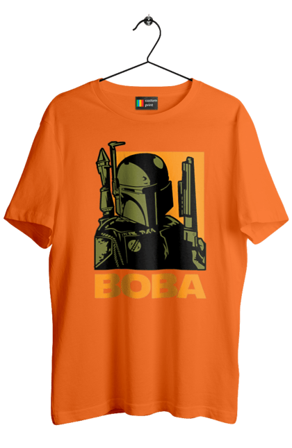 Men's t-shirt with prints Boba. Bob fett, boba fett, clone, head hunter, star wars. 2070702