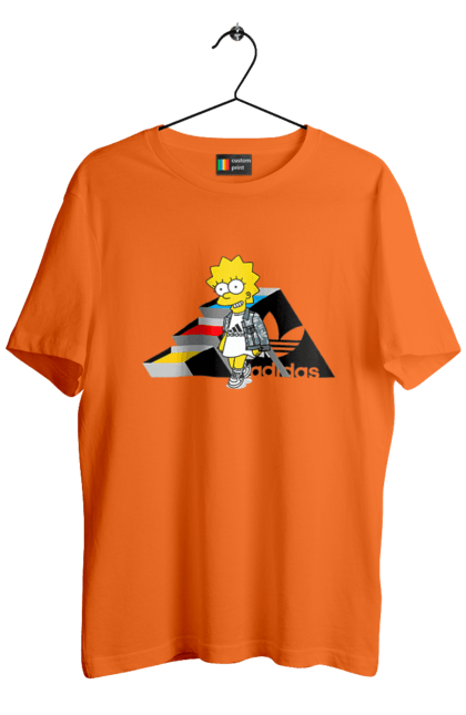 Футболка чоловіча з принтом "Adidas Ліса". Adidas, lisa, simpson, адідас, ліса, ліса сімпсон, мультсеріал, персонаж, серіал, сімпсон. 2070702