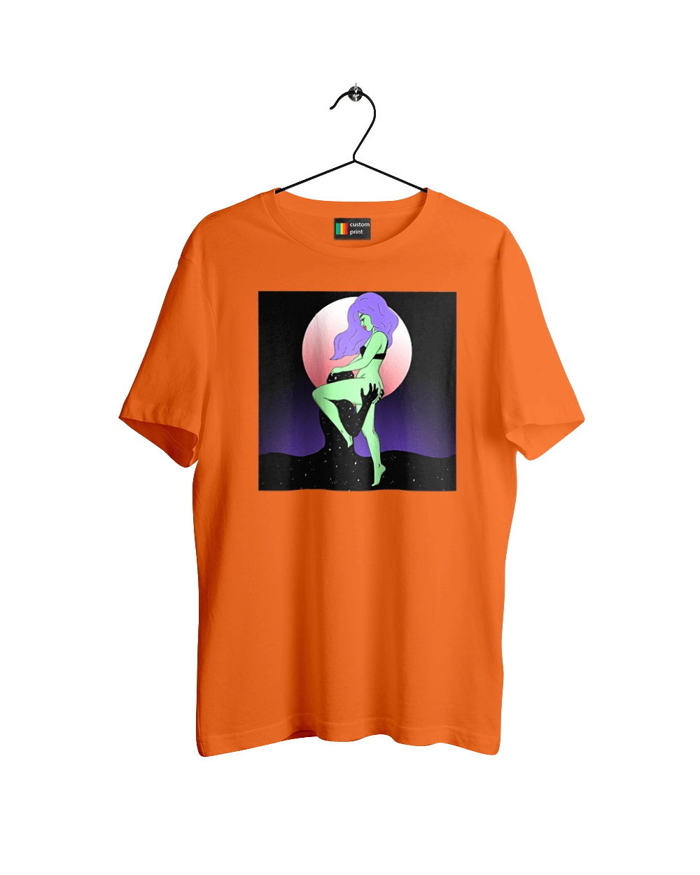 Green Girl And The Moon