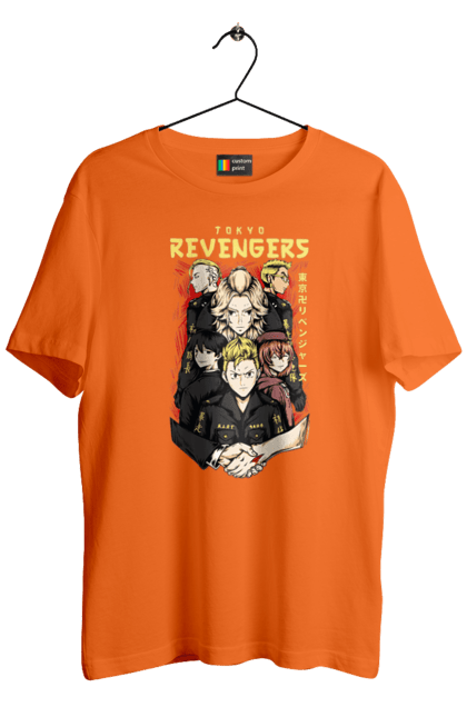 Men's t-shirt with prints Tokyo Avengers. Action movie, anime, fantasy, game, manga, takemichi, thriller, tokyo avengers, tokyo revengers, tv series. 2070702