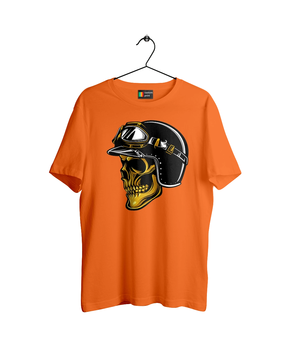 Череп в мотошлеме