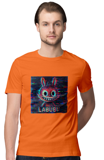 Футболка чоловіча з принтом "Лабубу". Crt, rgb, глітч, кіберпанк, лабубу, пікселі, ретро, спотворення, цифрове мистецтво, шум. 2070702