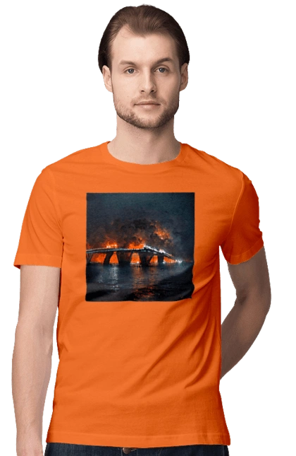 The Crimean bridge is on fire