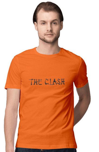 Футболка чоловіча з принтом "The Clash". Clash, група, даб, музика, панк, панк рок, реггей, рок, рок н ролл. 2070702