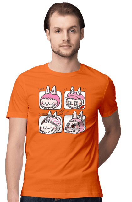 Men`s t-shirt with prints Labubu. Labubu, toys, weird cute. 2070702