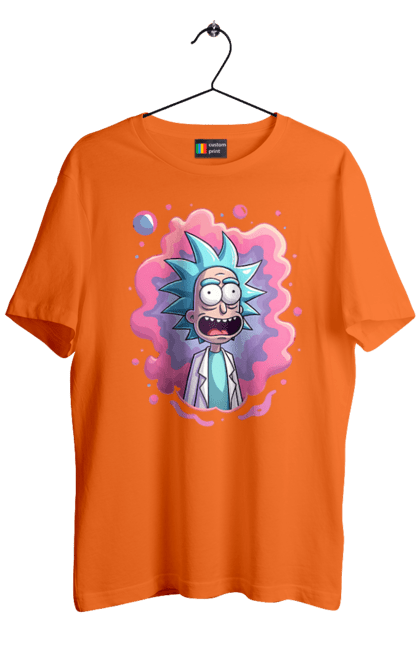 Футболка чоловіча з принтом "Рік та Морті". Rick and morty, мультфільм, наукова фантастика, пригоди, рік, рік і морті, трагікомедія, чорний гумор. 2070702