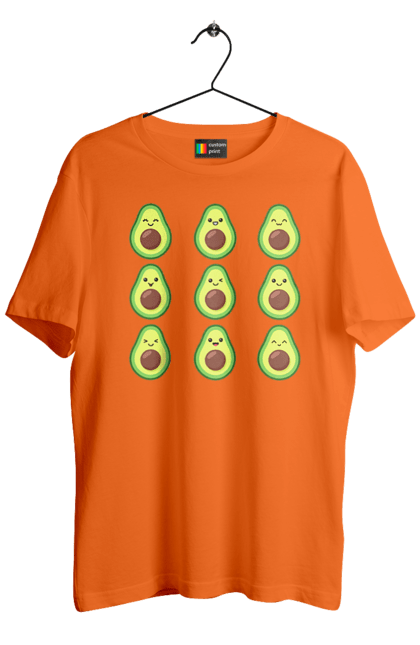 Футболка чоловіча з принтом "Настрій Авокадо". Авокадо, емоції, їжа. 2070702
