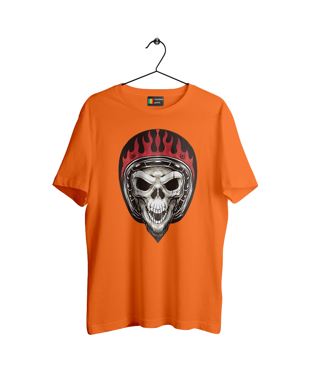 Череп в мотошлеме