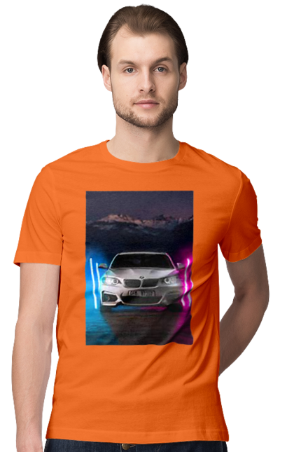 Men`s t-shirt with prints BEHA. Beauty, beha, in the car, lanterns, ptn pnh. 2070702