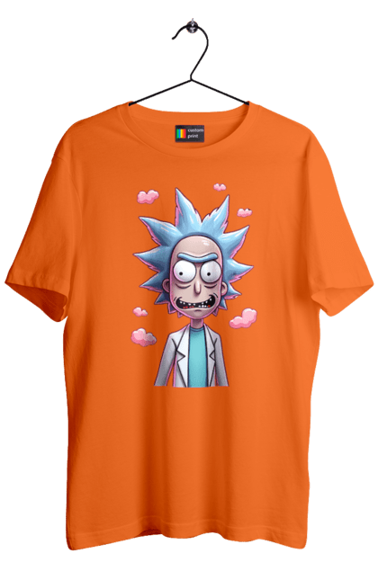 Футболка чоловіча з принтом "Рік та Морті". Rick and morty, мультфільм, наукова фантастика, пригоди, рік, рік і морті, трагікомедія, чорний гумор. 2070702