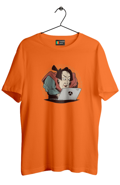 Футболка чоловіча з принтом "Ніндзя програміст". Angular, c, css, html, it, javascript, jquery, php, python, react, svelt, vue, айтишник, айті, гумор, код, кодувати, прогер, програміст, програмісти, ти ж, ти ж програміст, тиж програміст. 2070702