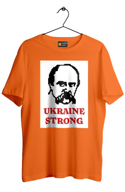 Футболка чоловіча з принтом "Тарас Шевченко". Бавовна, бавовнятко, війна, герб, доброго вечора, зсу, прапор україни, русский военный корабль, тарас шевченко, україна. 2070702