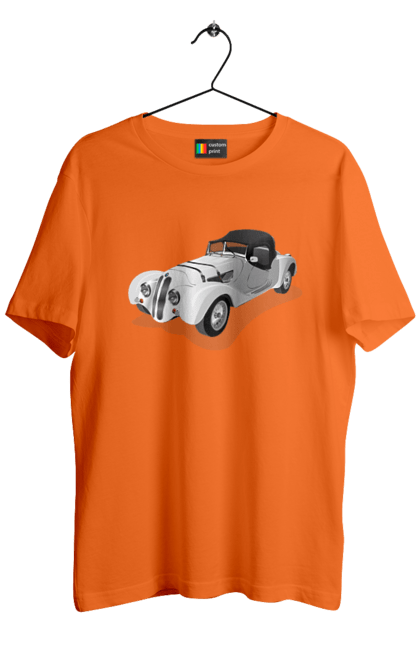 Футболка чоловіча з принтом "Автомобіль". Авто, автомобиль, класика, старовинна машина, старовинний. 2070702
