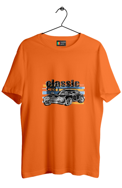 Футболка чоловіча з принтом "Принт Класичний Автомобіль". Автомобіль, класичний, ретро авто, старовинний автомобіль. 2070702