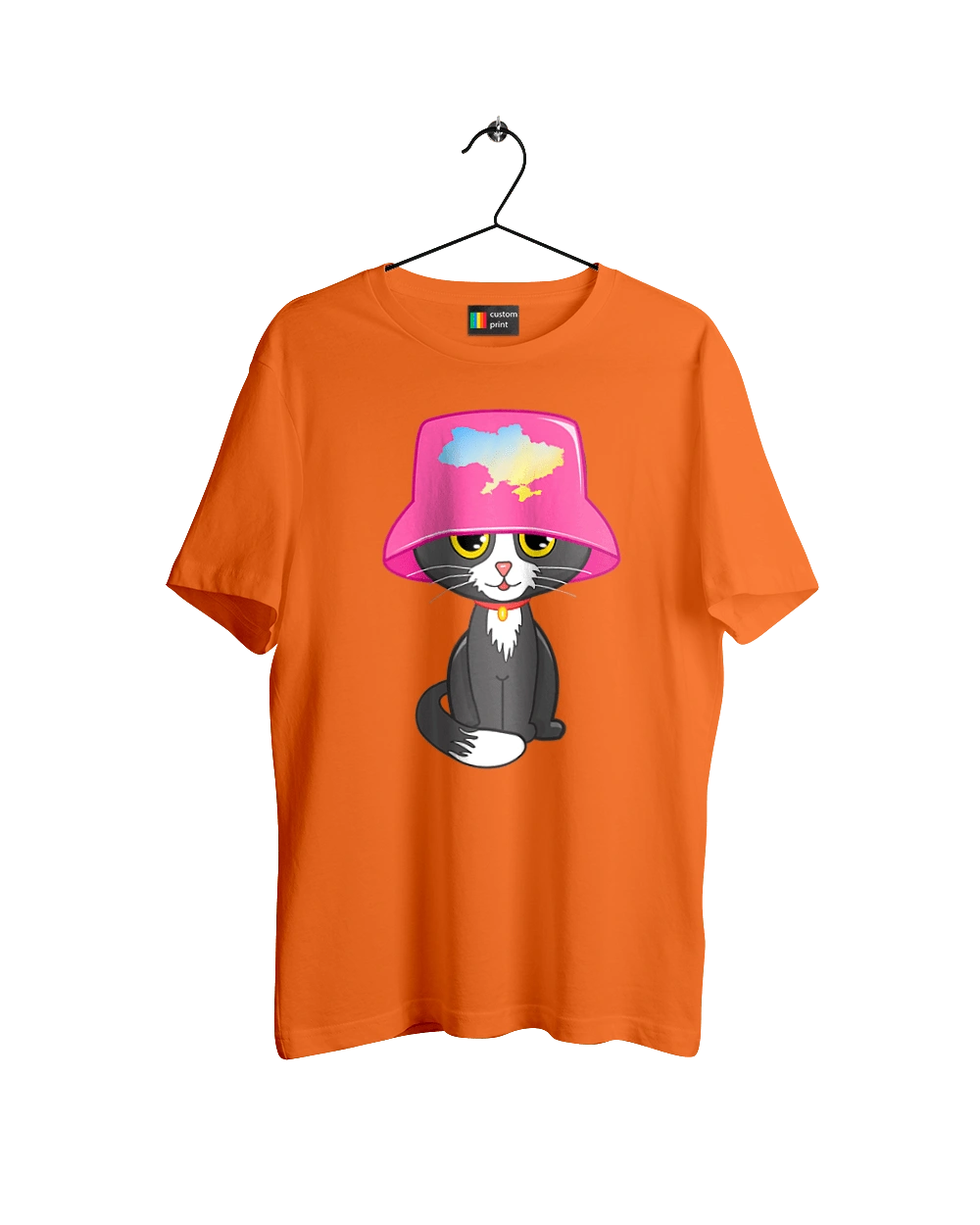 Cat with a map of Ukraine