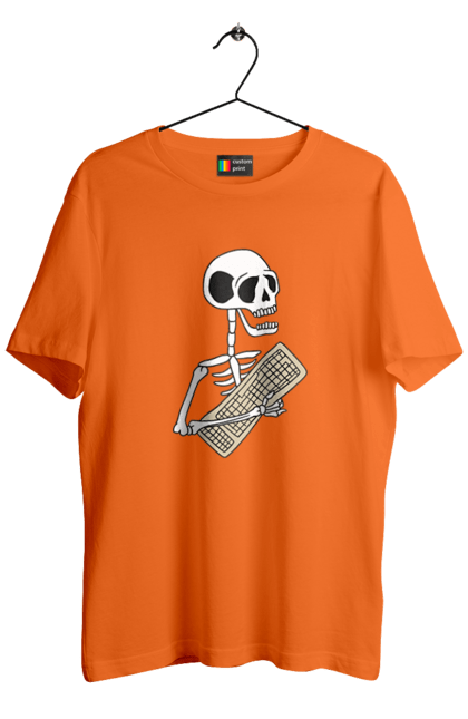 Футболка чоловіча з принтом "Вічний кодер". Ай ті, айтішник, бінарний, код, програміст, розробник, хакер. 2070702