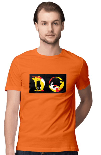 Футболка чоловіча з принтом "Розтяжка По Дорослому". Пози, розтяжка. 2070702