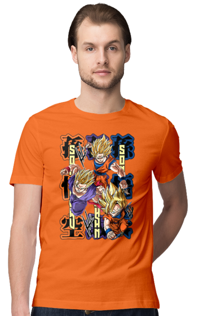 Футболка мужская с принтом Жемчуг дракона. Anime, dragon ball, goku, manga, vegeta, аниме, вегета, гоку, жемчуг дракона, манга. 2070702