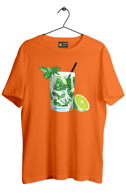 Футболка чоловіча з принтом "Напій Мохіто І Лимон". Лимон, мохіто, напій. 2070702