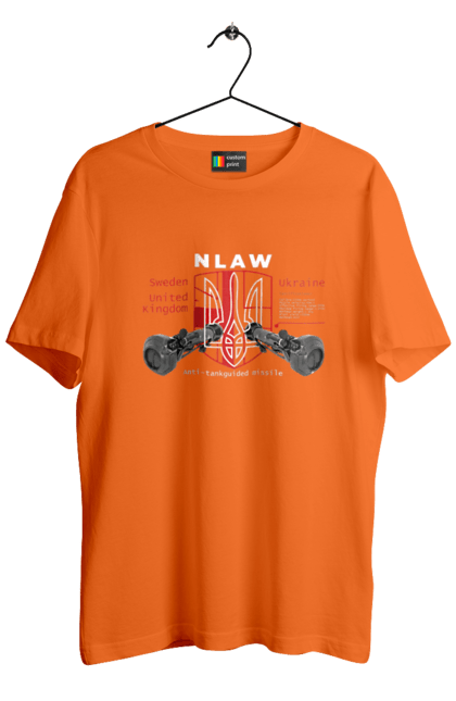 Футболка чоловіча з принтом "NLAW". Caesar, himars, nlaw, patriot, weapon, zaluzhny. 2070702