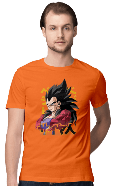 Футболка чоловіча з принтом "Перли дракона Вегета". Anime, dragon ball, goku, manga, vegeta, аніме, вегета, гоку, манга, перли дракона. 2070702