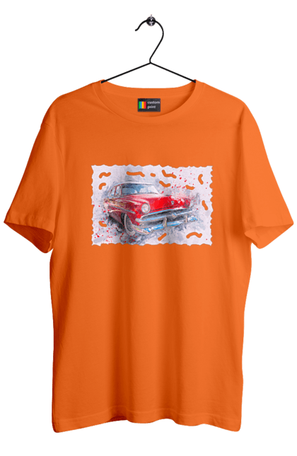 Футболка чоловіча з принтом "Автомобільний газ". Gaz, автомобиль, автомобільний газ, дорога, колесо, перемога. 2070702