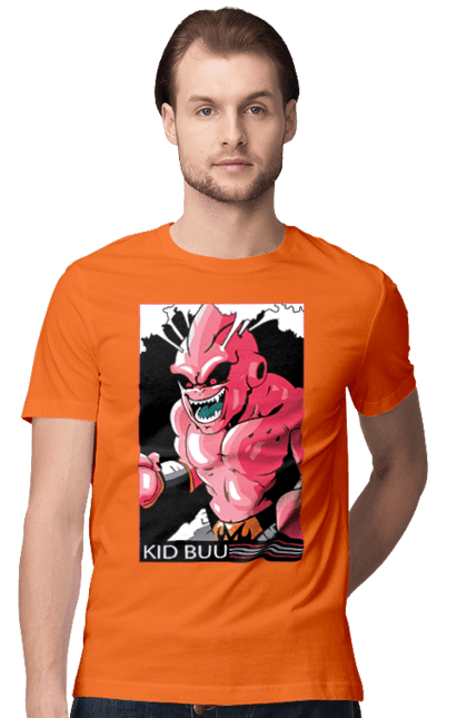 Футболка чоловіча з принтом "Перли дракона Маджин Буу". Dragon ball, majin buu, аніме, антагоніст, маджин буу, манга, перли дракона. 2070702