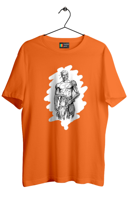 Men`s t-shirt with prints Cyborgs of ukraine. Cossack, cyborg, forelock, patriot, pistol, ukrainian, vusa, zbroya. 2070702