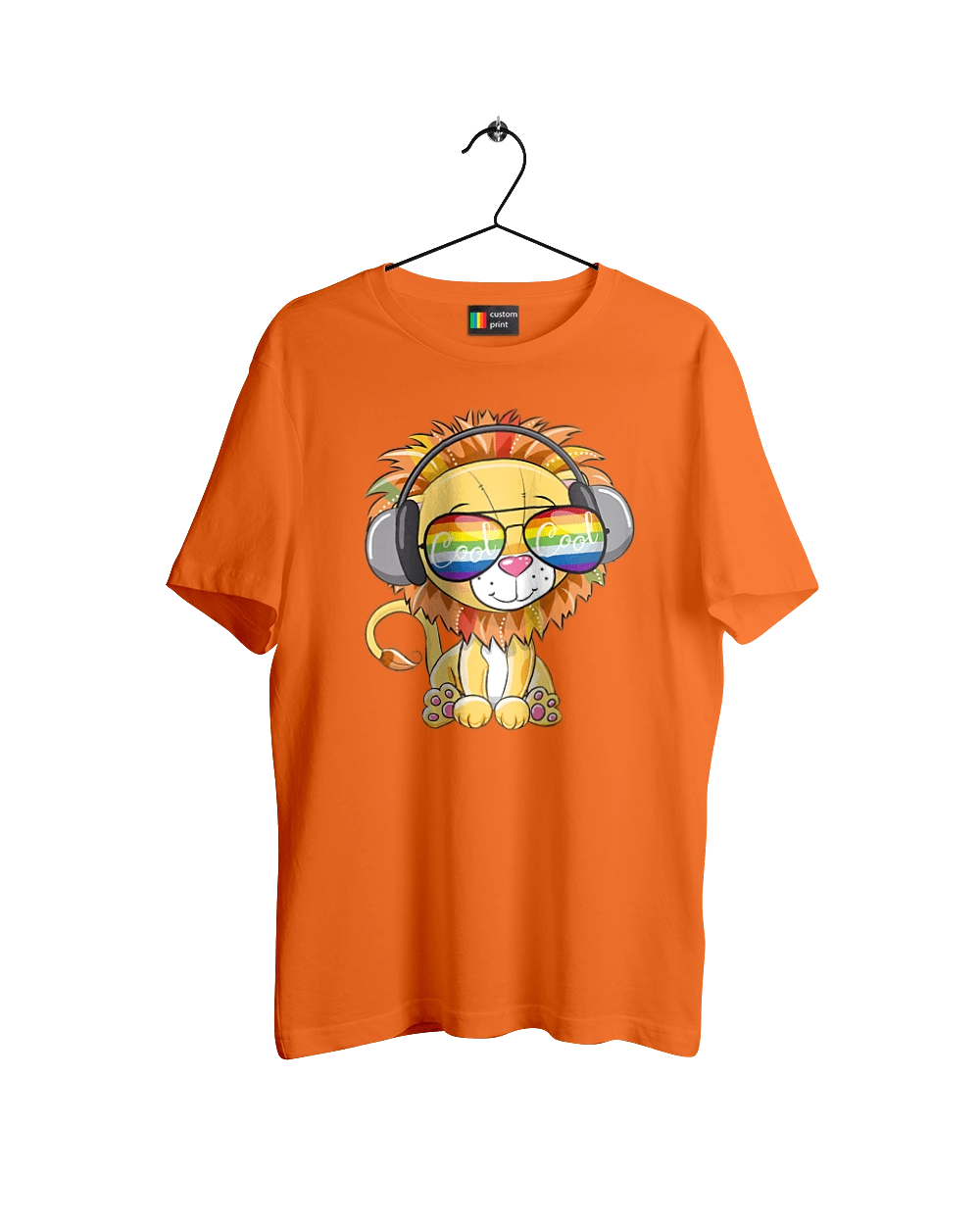 Lion In Glasses And Headphones