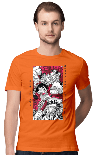 Футболка чоловіча з принтом "Ван Піс Луффі". Luffy, one piece, аніме, ван піс, великий куш, луффі, манга, монки де луффі, пірати. 2070702