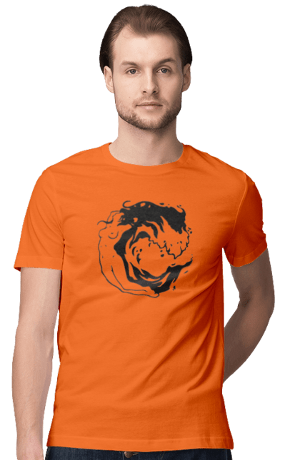 Men`s t-shirt with prints Girl wave. Girl, sea, wave. 2070702