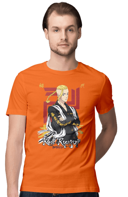 Men's t-shirt with prints Tokyo Revengers Draken. Anime, draken, ken ryuguji, ken-chin, manga, serial, tokyo manji gang, tokyo revengers. 2070702