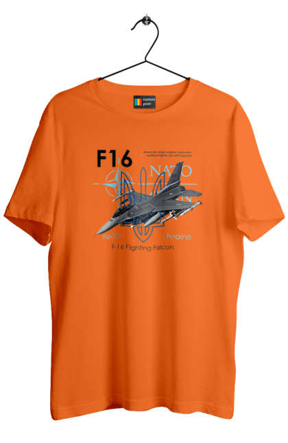 Футболка чоловіча з принтом "F16". F16, nasams, zuzana, гаубиця, два герби, залужний, сюзанна. 2070702