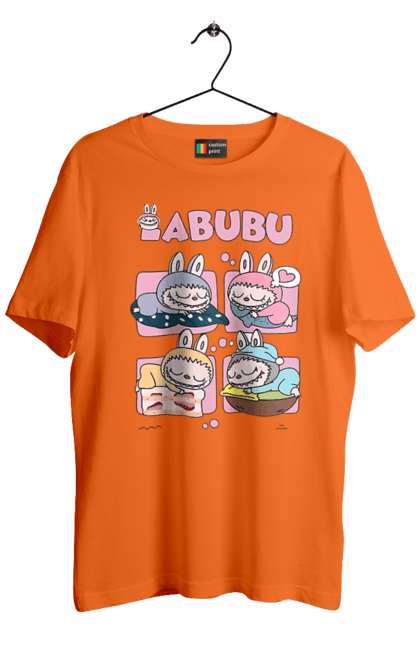 Men`s t-shirt with prints Labubu`s Dream. Labubu, toys, weird cute. 2070702