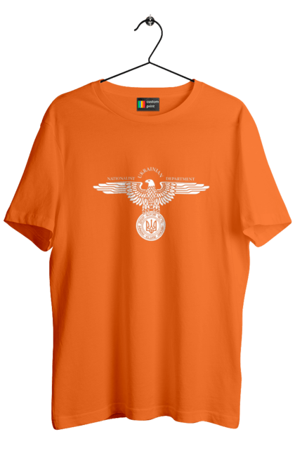 Футболка чоловіча з принтом "Орел і Тризуб". Герб, герб україни, орел, патріотичне, україна, українська символіка, українське. 2070702