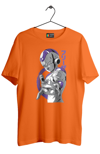 Футболка мужская с принтом Жемчуг дракона Фриза. Anime, dragon ball, frieza, manga, tv series, аниме, жемчуг дракона, манга, фриза. 2070702