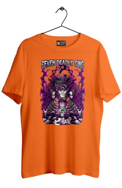 Men's t-shirt with prints Seven Deadly Sins Meliodas. Anime, dragon sin, manga, meliodas, seven deadly sins. 2070702