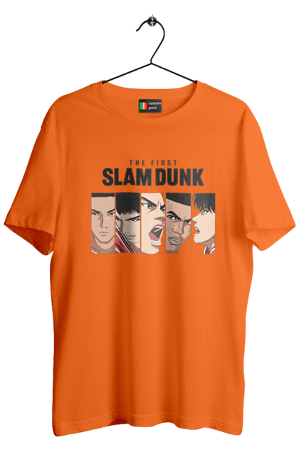 Men's t-shirt with prints Slam Dunk. Anime, basketball, comedy, manga, school, shonen, slam dunk, sports anime. 2070702