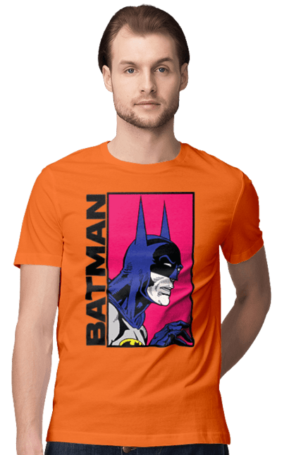 Men's t-shirt with prints Batman. Batman, bruce wayne, comics, dark knight, dc comics, justice league, movie, superhero. 2070702