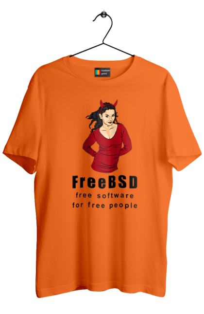 Футболка чоловіча з принтом "Freebsd Для Вільних". Bsd, freebsd, unix, адміністратор, айті, айтішник, безкоштовна, безкоштовно, бестія, вільна, демон, демонесса, доступність, незалежність, операційна система, ос, програміст, програмне забезпечення, свобода, сисадмін, система, системний адміністратор, софт, текст, червоний, чорний. 2070702