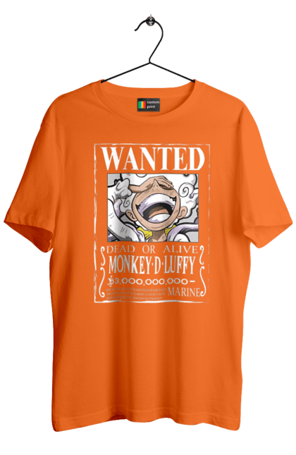 Men's t-shirt with prints One Piece Luffy. Anime, luffy, manga, monkey de luffy, one piece, pirates. 2070702