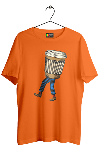 Футболка чоловіча з принтом "Людина Кава". Кава. 2070702